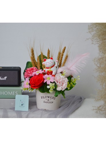 FORTUNE POT 2 (Mini Lucky Cat) 